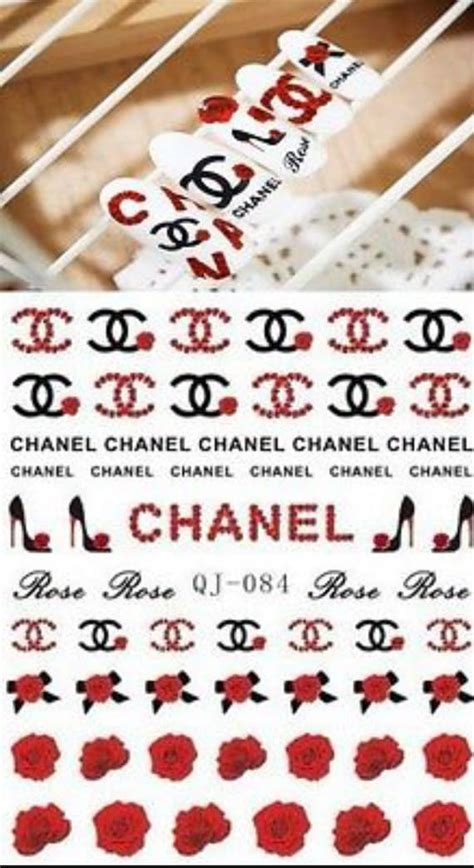 chanel water decals|chanel stickers.